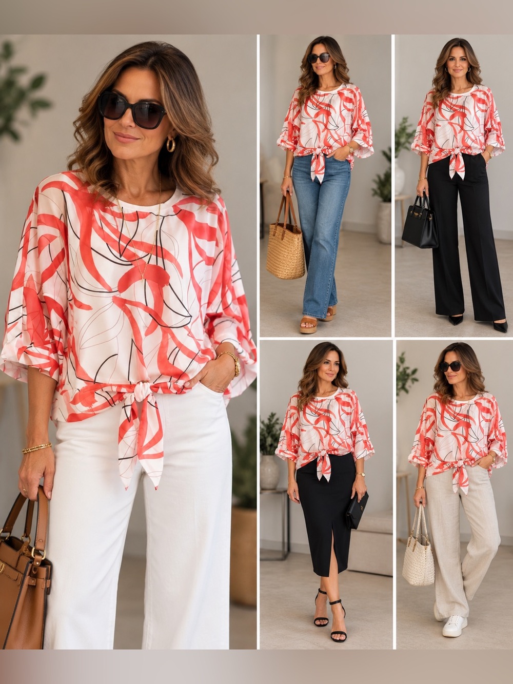 Alfani tie-front blouse size XS to medium